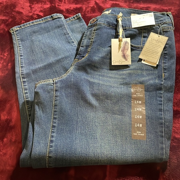 Jessica Simpson Blue Straight Leg Jeans - Picture 1 of 6